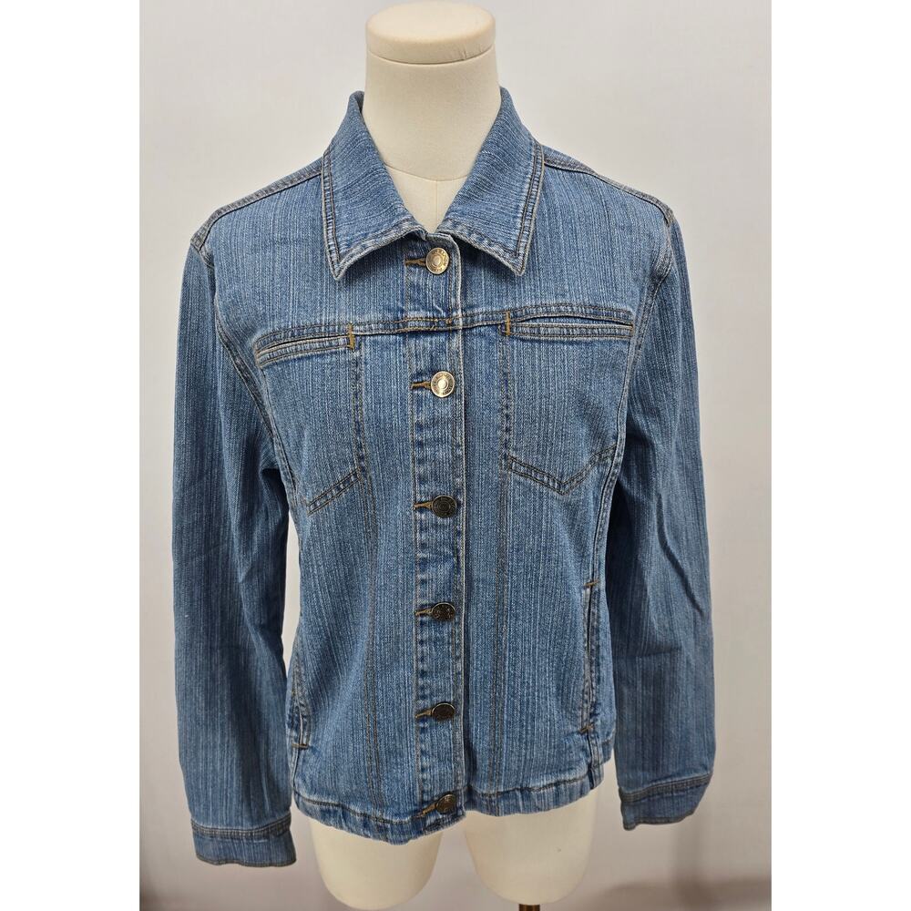 Vintage 90s Nostalgic Route 66Denim Trucker Jacket